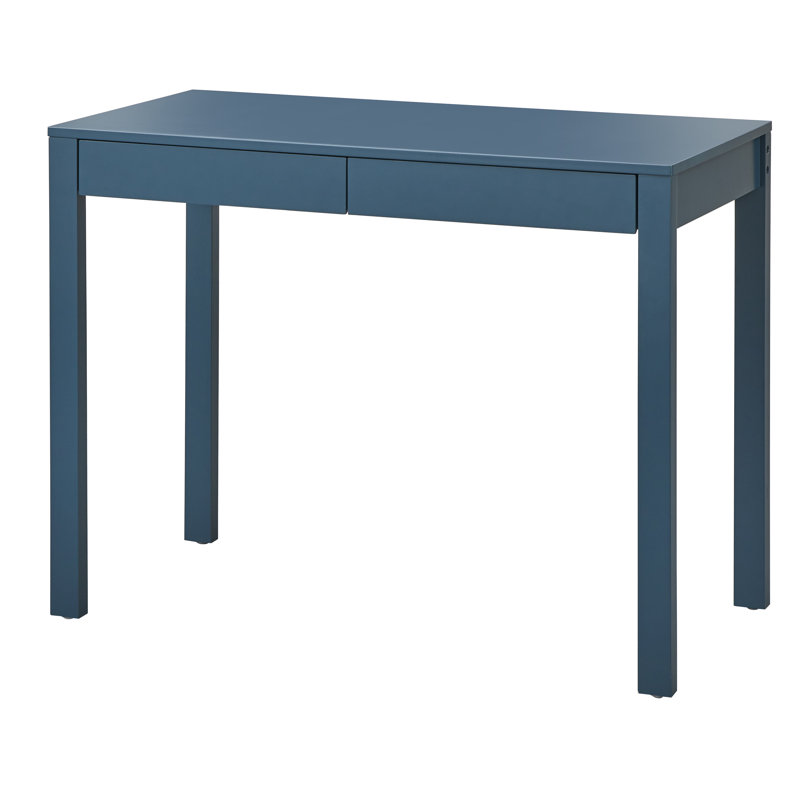 Mableton Solid Wood Base Writing Desk, Blue