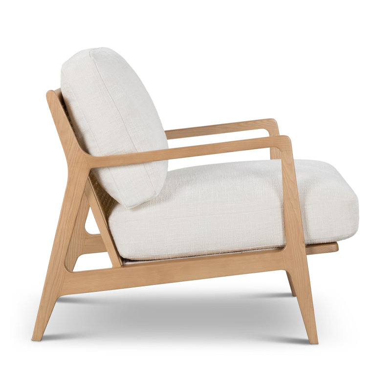 Lucas Armchair, Crosshatch Cream/Oak