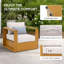 Chaise de patio avec coussins Emmett