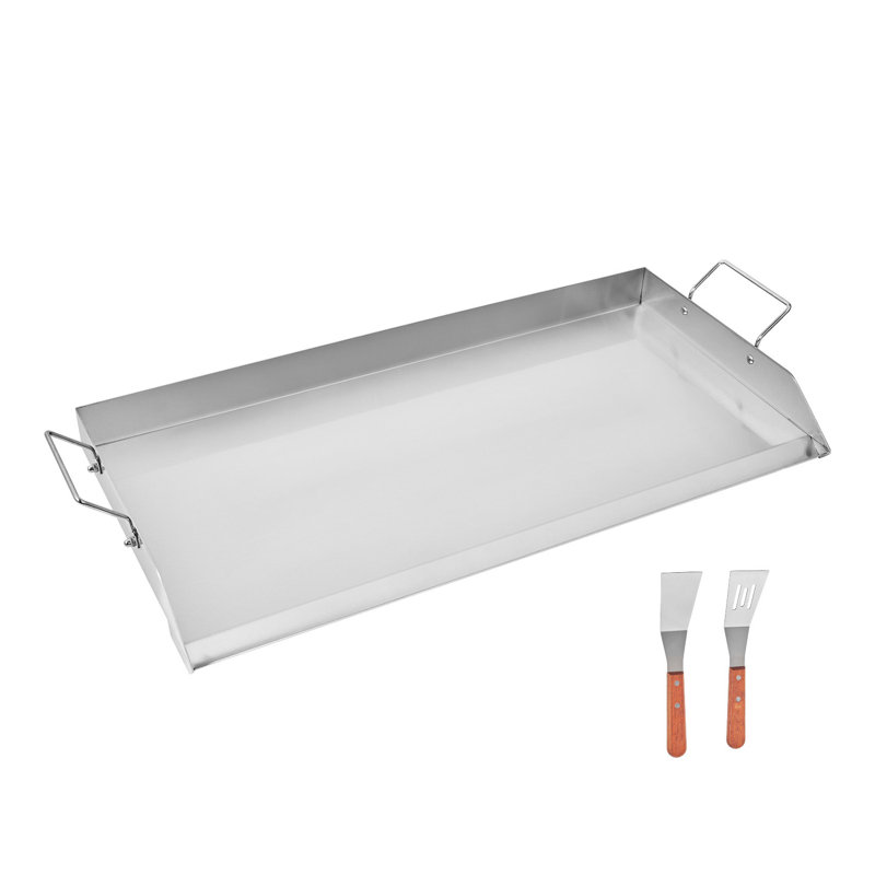 Batterie de cuisine pour barbecue en acier inoxydable, 32 po x 15 po