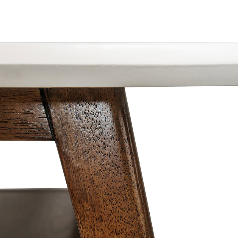 Table basse en bois massif avec, et pacane, espace de rangement supplémentaire, étagères à assembler, couleurs pacane, option,
