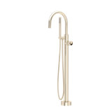 Eclissi Single Hole Floor Mount Tub Filler Trim with C-Spout