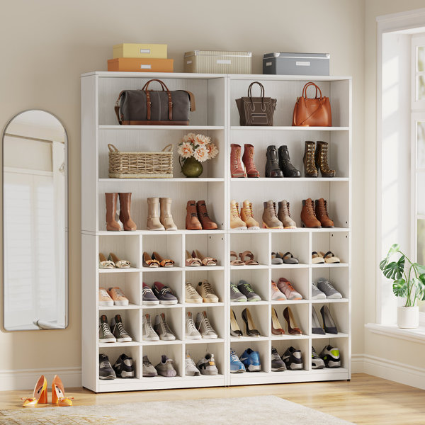 Latitude Run® 24 Pair Shoe Storage Cabinet & Reviews | Wayfair