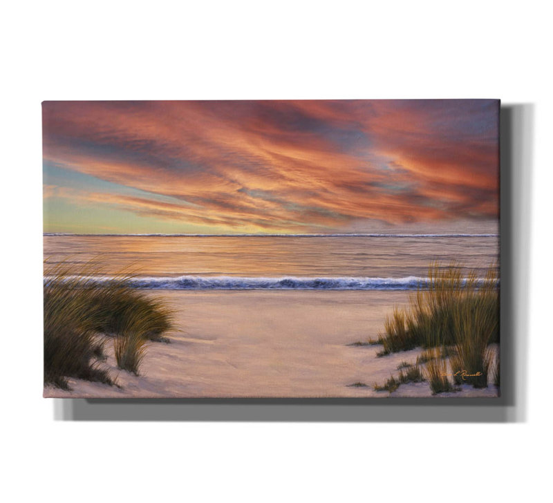 «Beach Solitude» par Diane Romanello, H 26 po x l 40 po x P 1,5 po