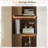 2PCS, 4-Tier L Shaped Corner Bookcase With 2 Drawers, 69" Freestanding Corner Bookshelf With Led Lights-1457431954