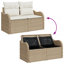 121cm Wide Patio Sofa with Cushions