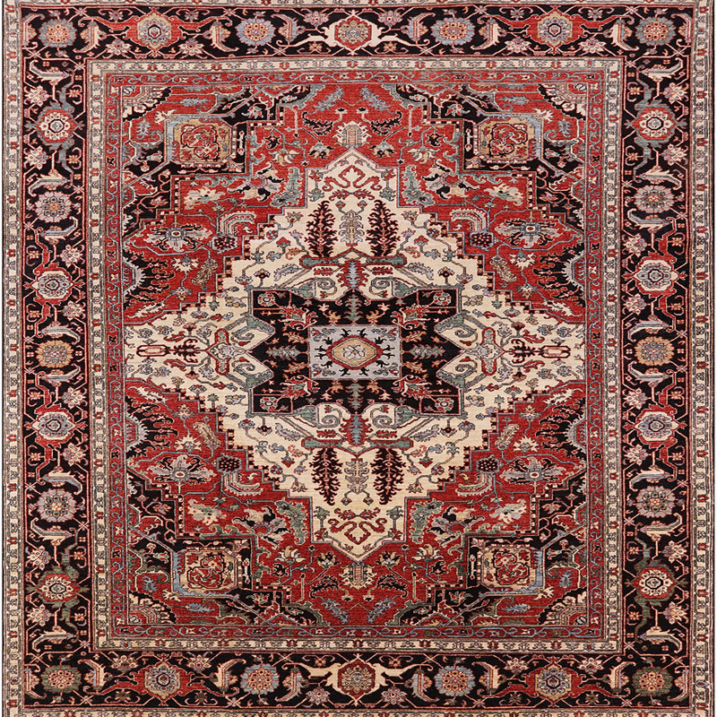 Oriental Indoor Rug, Square 5'