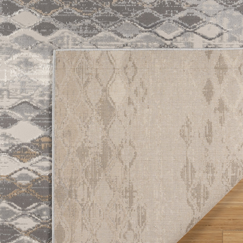 Tapis en polypropylène / polyester Baku Amara, Rectangle 5 pi 3 po x 7 po