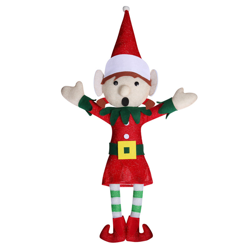 Fabric Christmas Decoration, 55" H x 30" W x  4" D