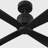 Housman Indoor Ceiling Fan with Midnight Black ABS blades and Handheld Remote