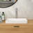 19"X12" White Ceramic Bathroom Sink, Countertop Vessel Design, Acid And Scratch Resistance, Effortless Cleaning, Ideal For Offices Style, , Standard Drain Size