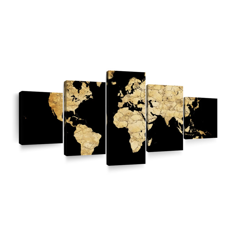 «Soil World Map», reproduction d'art sur toile, H 80 po x l 36 po x P 1,25 po
