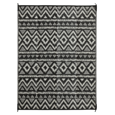 Southwestern Black/White Indoor/Outdoor Area Rug