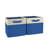 RiverRidge Kids 2pc Two-Tone Fabric Collapsbilble Cube Storage Organizers with Handles-774952888