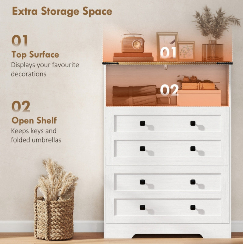 Flip Down Shoe Storage, 107.51 cm H x 80.01 cm W x 23.71 cm D