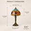 Lampe de table 14,25 po Tiffany Sunflower