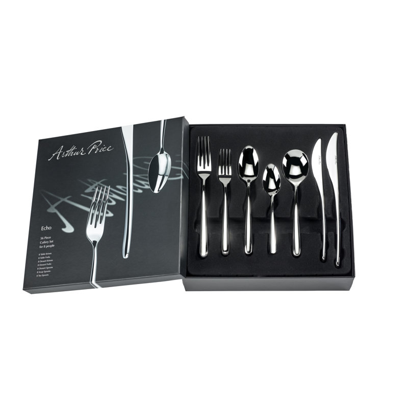 Arthur Price Echo - 56 Piece Cutlery Set, Service for 8