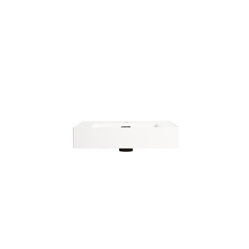 Lavabo de salle de bain en résine - Expression chêne blanc américain, masse de 39,3 lb, 23,41 po Profondeur x 17,76 po, largeur 4,96 po, hauteur du lavabo, poids: 23,41 po x 17,76 po x 4,96 po