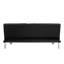 Lit futon brun foncé, accoudoirs et deux supports, composants en acier inoxydable, tissu, multifonctionnel pour n'importe où, design conçu pour l'utilisateur, peu encombrant, assemblage facile, ergonomique, stable, poids de 600 lb
