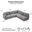 Canapé modulaire 5 pièces 5 pièces-381596268