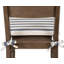 Birch Lane Twisted Band Marine 2" Textured Stripe Dining Chair Seat Pad with Ties