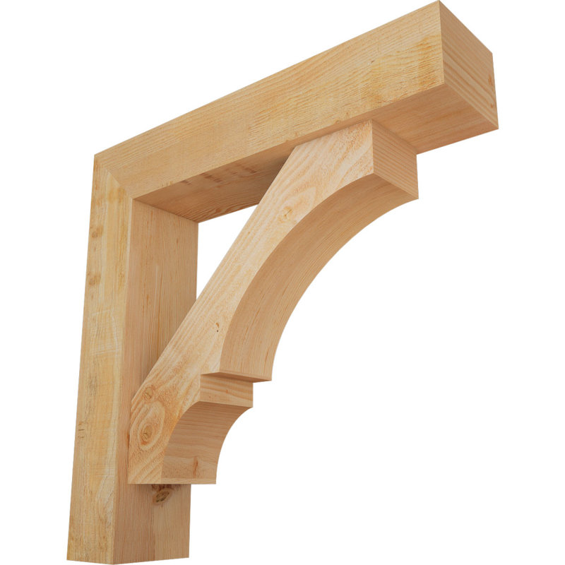 Support de bloc Balboa avec entretoise décalée, 36 po x 36 po, Sapin Douglas de l 8 po (scié brut)