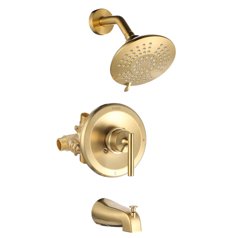 All-In-One Kit with Rough in-Valve, Gold