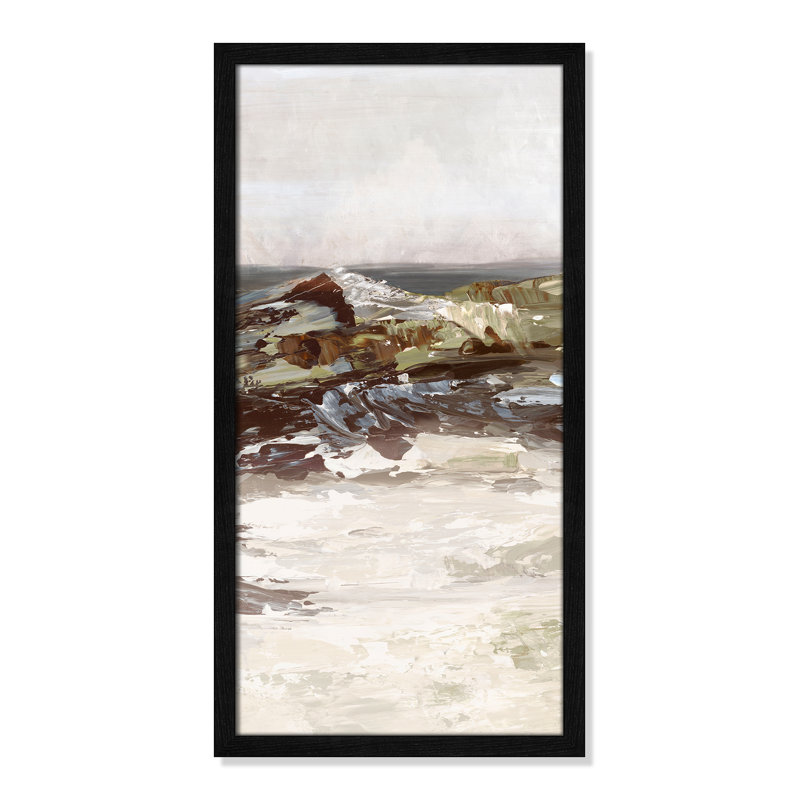 «Stoney Peak Print» par Casa Fine Arts, H 25 po x l 13 po x P 0,75 po, Noir, Reproduction encadrée sans passe-partout