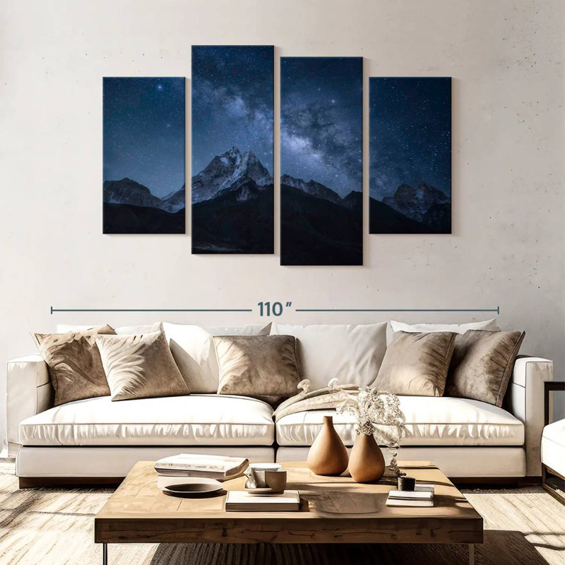 Alvord Starlit Ama Dablam Peaks, H 54 po x l 84 po