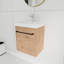  Meuble-lavabo mural simple 18 po avec comptoir en céramique Ilkar-577347492