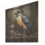 Brown Steampunk Bird II - Bird On Wood Print-760489072