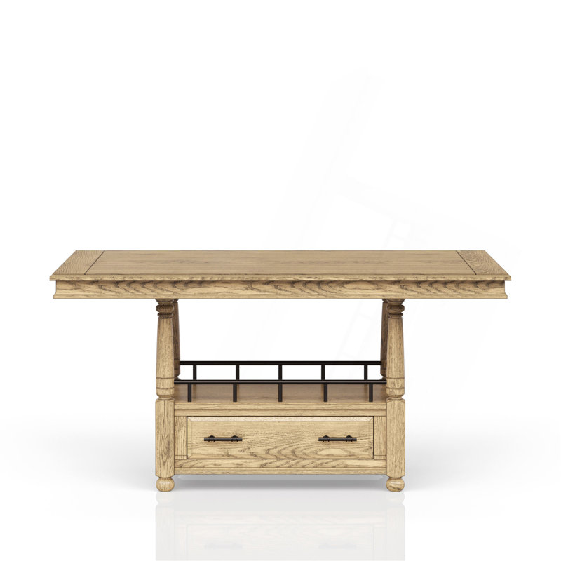Table de comptoir - finition caramel