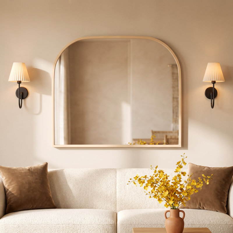 Sherman Solid Wood Arch Mirror