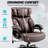 800lbs Big And Tall Office Chair, Ergonomic Executive Chair With Reclining Backrest, Spring Cushion Seat, Lumbar Support & Ergonomic Armrests For Office And Conference Room-722432319