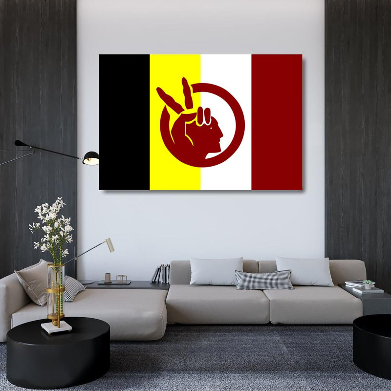 Mouvement amérindien, H 32 po x l 48 po