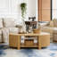 Table basse ovale cannelée-223943771