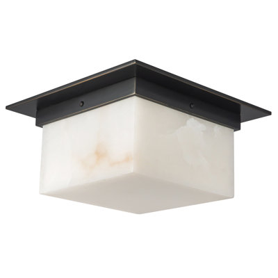 Mineral 11-in Brass Flush Mount