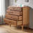 Modern Dovetail Joint Solid Wood Accent Cabinet