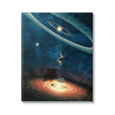 " Surreal Tree Person Outer Space Glowing Nebula Stars " by Paula Belle Flores