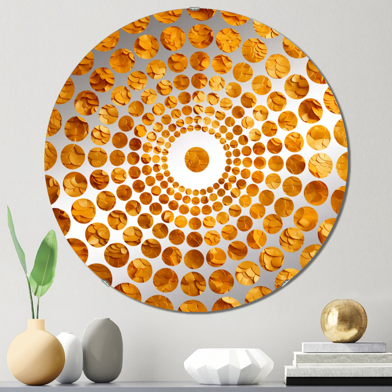 Prestonne - Miroir décoratif à cercles concentriques, 31,4 po x 31,4 po