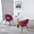 Modern Chair(Set Of 2 ) With Iron Tube Legs,  Soft Cushions And Comfortable Backrest, Suitable For Dining Room, Living Room, Cafe,Hairball Back-868380650