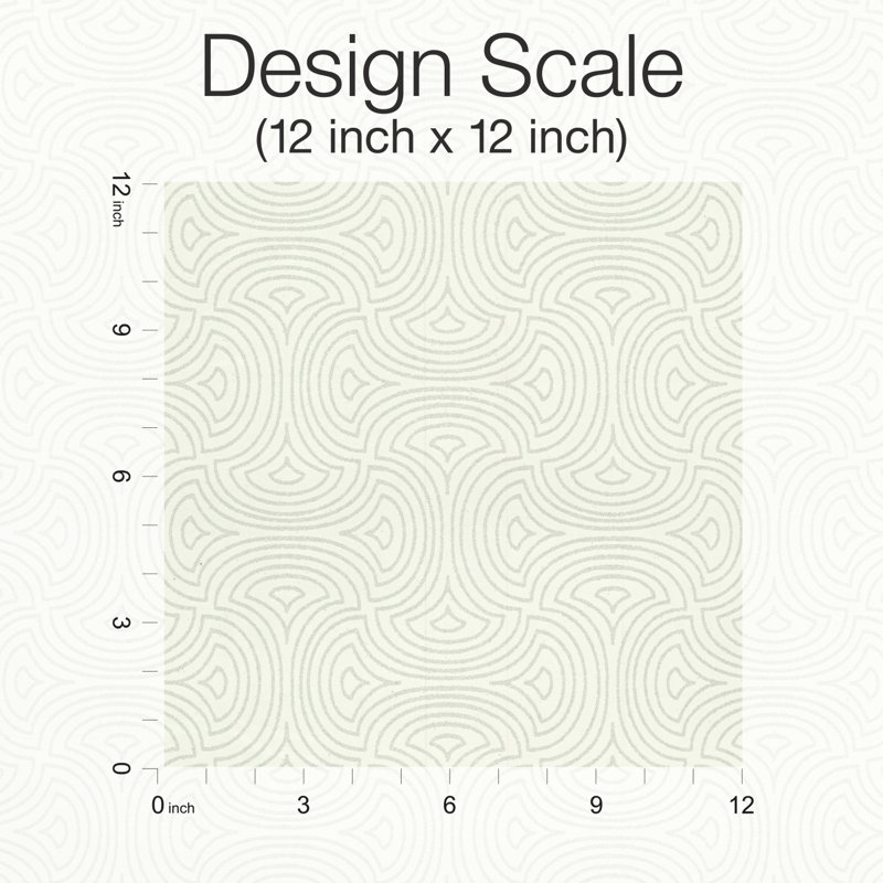 Geometric Wallpaper Roll by Candice Olson, White