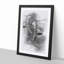 The Feet of a Ballet Dancer in Abstract - Picture Frame Graphic Art Print-55737622-55737623