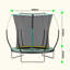Trampoline 8 pi Springfree No-Gap avec filet de sécurité et poteaux en fibre de verre durable, parfait pour les activités extérieures sécuritaires et amusantes-128531087