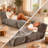 Floor Chaise Lounge Convertible Sofa Bed