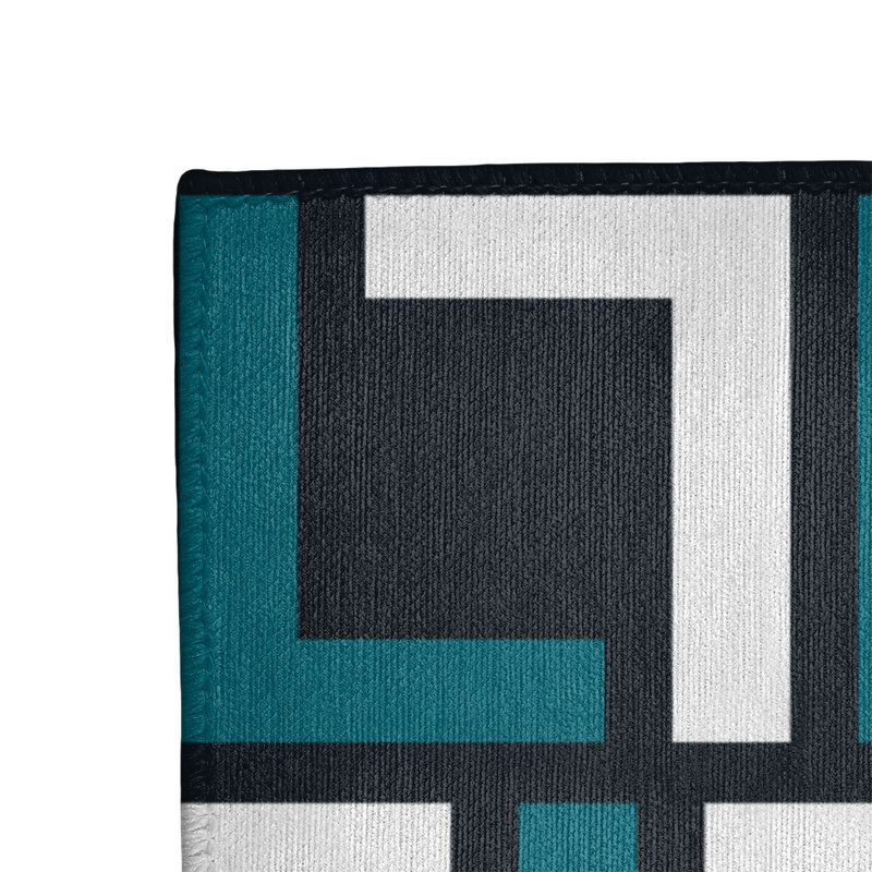 Geometric Indoor Rug, Rectangle 2' x 3'