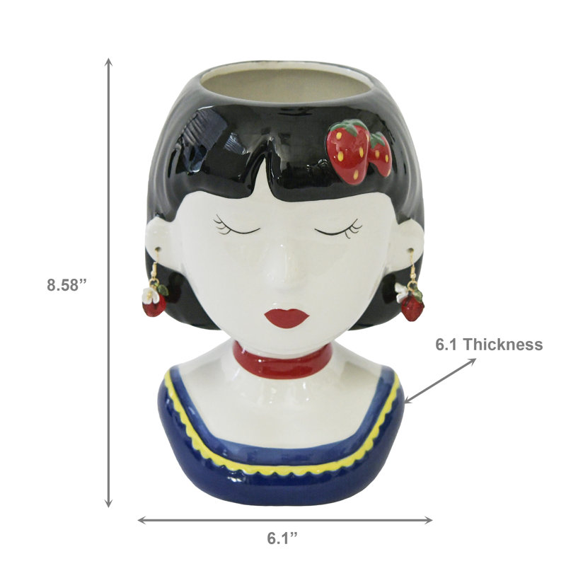Ceramic Berry Lady Planter