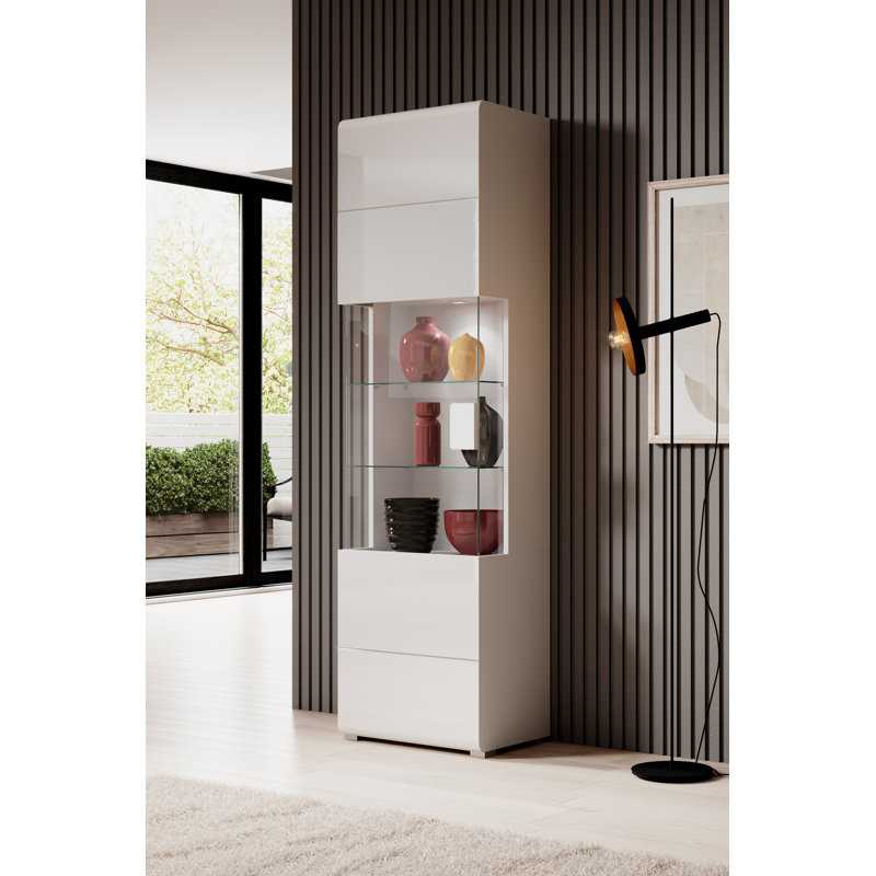 Febin Display Cabinet, White