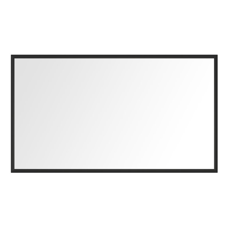 96 po X 48 po Miroir de meuble-lavabo en métal - finition rouille, vue cristalline, noir mat, assorti à n'importe quelle pièce de 96 po à 48 po de rouille, visu, noir et convient à plusieurs styles de décoration