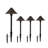 3-Watt Low Voltage Integrated LED Bronze Outdoor Landscape Light Kit Path Light(4-PACK)